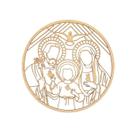 Mandala Redondo Sagrada Família 50cm Liso Mod 2