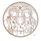 Mandala Sagrada Família 30cm de Diâmetro