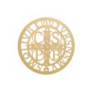 Mandala São Bento Decoração Religião 40cm Mdf Madeira