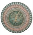 Mandala Suavidade, força e confiança 65cm pintada à mão mdf 6mm