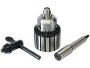 Mandril C/ Chave 3/4 Pesado P/ Torno+haste Cone Morse Cm 2