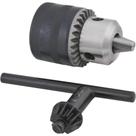 Mandril com Chave, 1,5 mm - 10,0 mm, 3/8" x 24 Fios, Profissional, Vonder
