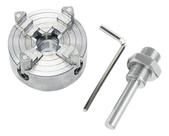 Mandril torno 4 mandíbulas biela p/ máquina carpintaria 48mm