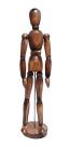 Manequim Articulado Vintage 30cm Marrom