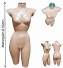 Manequim feminino adulto (meio corpo cinturinha N.36) na cor bege + tampa prata