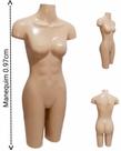 Manequim feminino adulto (Meio corpo definido N.38) na cor bege