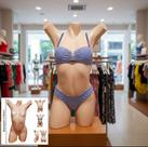 Manequim feminino (Meio corpo modelo Cláudia Raia N.38) na cor bege
