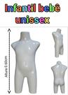 Manequim infantil unissex ( Meio corpo Bebê, 6 meses a 1 ano) na cor branco