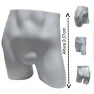 Manequim masculino adulto (bermuda curta n.38) quadril na cor branco.