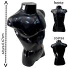 Manequim masculino adulto (busto definido m.40) na cor preto.