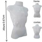 Manequim masculino adulto (busto definido n.40) na cor branca