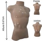 Manequim masculino (Busto modelo definido N.40) na cor bege.