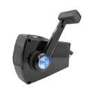 Manete de Comando Lateral Universal para Motor Nautico Preto