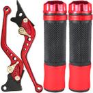 Manete de freio embreagem esportivo a disco CB300 CBX250 CB250F Twister CBX200 Strada com manopla par Manete de freio embreagem esportivo a disco CB300 CBX250 CB250F Twister CBX200 Strada com manopla par