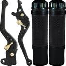 Manete de freio embreagem esportivo a disco YBR125 XTZ125 YS FZ Fazer Lander Tenere YS150 YBR150 XTZ150 com manopla par Manete de freio embreagem esportivo a disco YBR125 XTZ125 YS FZ Fazer Lander Tenere YS150 YBR150 XTZ150 com manopla par
