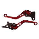 Manete Esportiva Regulagem Cg 125 Titan 00 A 04 Fan 125 04 a 08 Titan Fan 150 09 A 12 Freio Disco Vermelho Par