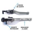 Manete Esportivo Reforçado Gravado A Laser BMW Enduro Megamoto K1200r R1200gs