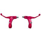 Manete Maçaneta Freio Gtu Bike Bicicleta Alumínio Rosa Neon