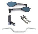 Manete Manopla Guidão Retrovisor Fazer 150 250 Fz15 Lander