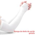 Manga De Braço De Seda Personalizada Sem Dedos, Refrescante Para O Verão, Altamente Elástica, Para