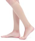 Manga de compressão de panturrilha BSERA feminina 15-20 mmHg, 2 pares nua Manga de compressão de panturrilha BSERA feminina 15-20 mmHg, 2 pares nua