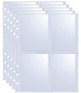 Mangas Binder WITHYU, pacote com 40, 320 bolsos, 6 anéis, A5, ultra-transparentes