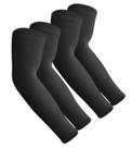 Mangas de braço Aegend Sun Protection Cooling Black, 2 pares