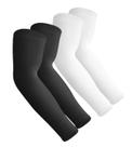 Mangas de braço Aegend Sun Protection Cooling Compression Pretas