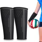 Mangas de braço de voleibol TOBWOLF tamanho L de compressão pretas