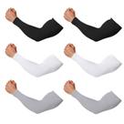Mangas de braço Feeke UV Protection Cooling, 6 pares para homens e mulheres