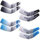 Mangas de braço Newcotte UV Sun Protection Ice Silk 4 pares