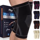 Mangas de compressão de joelho PhysFlex Pain Relief, pacote com 2 unidades XXXL