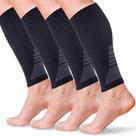 Mangas de compressão de panturrilha PhysFlex para homens e mulheres (2 pares)