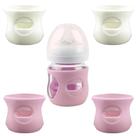 Mangas de mamadeira QinsuiKai para vidro Avent, pacote com 120 ml e 4