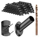 Mangas de proteção angular BLIKA Black T316 em aço inoxidável