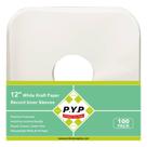 Mangas internas para discos de vinil P.Y.P 12 polegadas e 100 quilates brancas Kraft