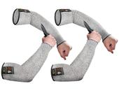 Mangas protetoras Evridwear, resistentes ao corte, 2 pares, cinza