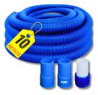 Mangueira Azul Flutuante 10 Metros C/ Ponteiras E Adaptador