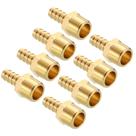 Mangueira Barb Fittings Kozelo Pacote de 8 farpas de mangueira 3/8 de latão para 3/8 NPT macho Mangueira Barb Fittings Kozelo Pacote de 8 farpas de mangueira 3/8 de latão para 3/8 NPT macho