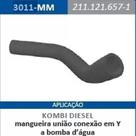 Mangueira Bomba Agua Tubo Kombi Diesel 3011 2111216571 Mangueira Bomba Agua Tubo Kombi Diesel 3011 2111216571
