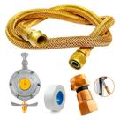 Mangueira Cobre 3 Metros Regulador Gás Cooktop Fogão 4 Boca 506 Mangueira Cobre 3 Metros Regulador Gás Cooktop Fogão 4 Boca 506