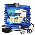 Mangueira de água aquecida Bipeoo 23 m com temperatura automática até -45 F, livre de BPA Mangueira de água aquecida Bipeoo 23 m com temperatura automática até -45 F, livre de BPA