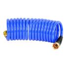 Mangueira de água HoseCoil Self Coiling 3/8 polegadas ID (15' azul)