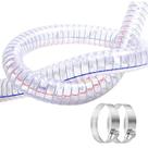 Mangueira de arame de aço Tubo de vácuo de PVC 1,25 cm ID x 1,5 cm OD 3FT