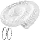 Mangueira de coleta de poeira de PVC Qucship 5m x 3m com fio de aço carbono