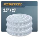 Mangueira de coleta de poeira POWERTEC 2,5 cm x 6 m PVC para carpintaria