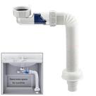 Mangueira De Drenagem Flexível ABS G1-1/2 Polegadas Extensível 28-88cm Retrátil Para Pia