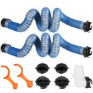 Mangueira de Esgoto RV OUTPRIZE TPE - 20 Pés, Heavy Duty, Adaptador 4 em 1