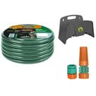Mangueira de Jardim Flexível Verde com Suporte Mural Esguicho e Engate Rosqueado com 15 Metros - 79322150 - TRAMONTINA Mangueira de Jardim Flexível Verde com Suporte Mural Esguicho e Engate Rosqueado com 15 Metros - 79322150 - TRAMONTINA
