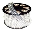 mangueira de led 5050 25m branca fria 127v + 1 adaptador